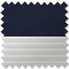 Duo Blind (Blackout), 1100 Dark Blue & 1016 White - VELUX Loft Blind